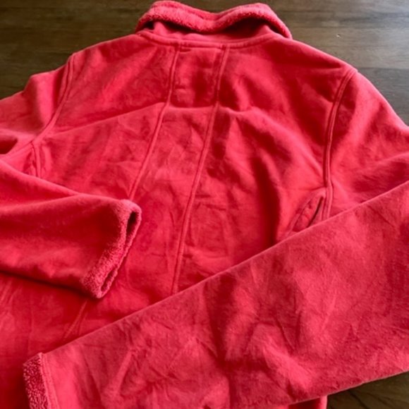 The North Face Women's Fleece Jacket Pink Furry Soft Full Zip Up Small S - Picture 8 of 9